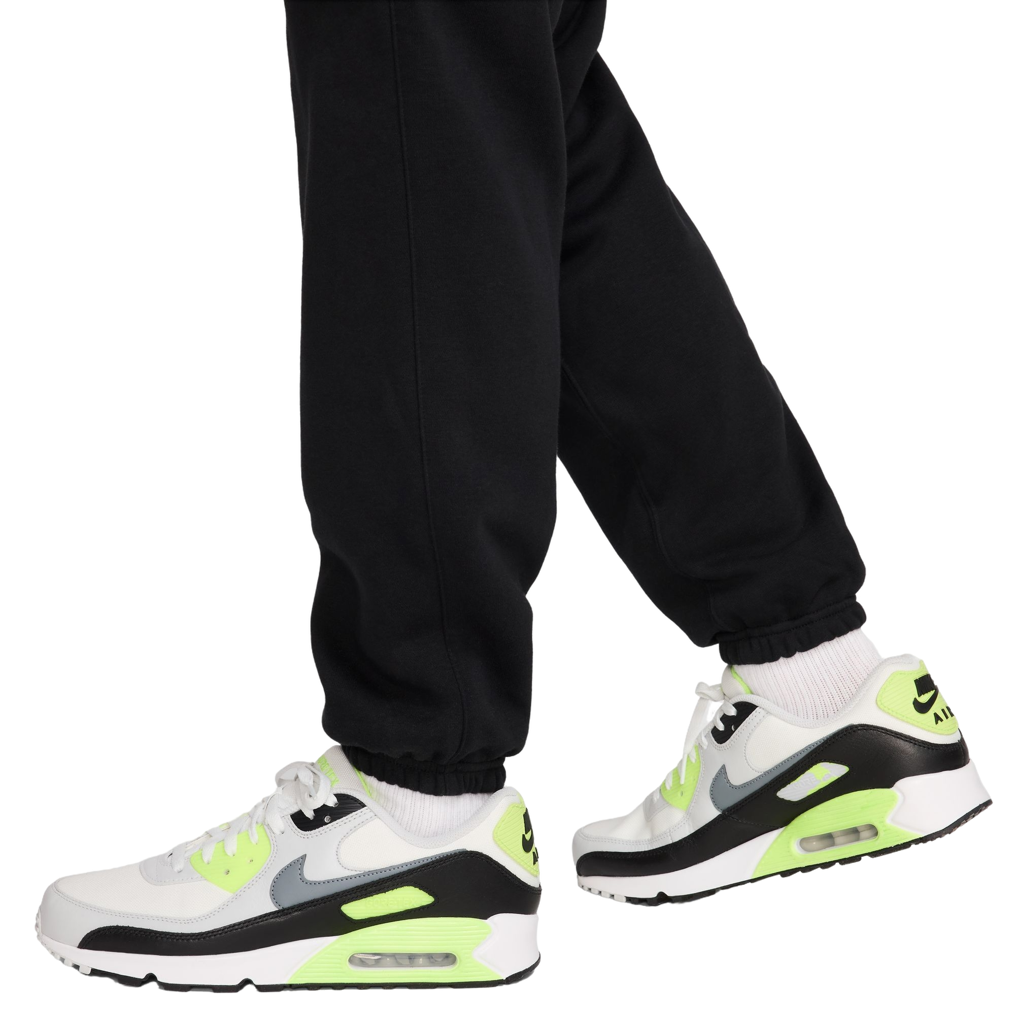 Nike Men's Club Fleece Cargo Pants - Black - BLACK Thumbnail View 6