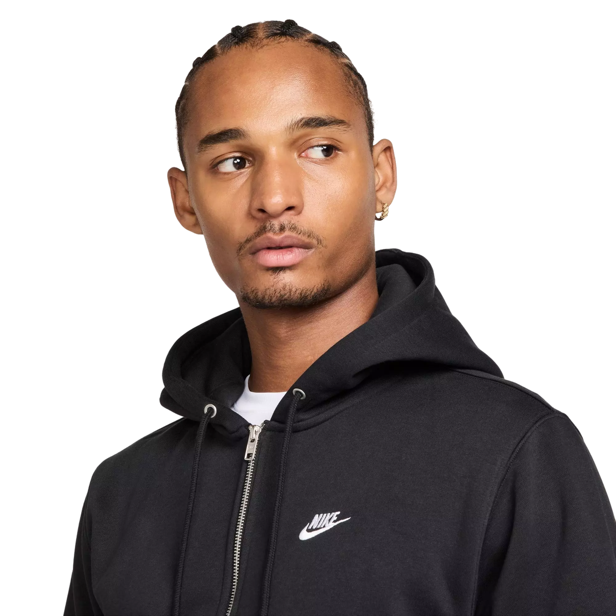 Nike Men's Club Fleece Jacket - BLACK