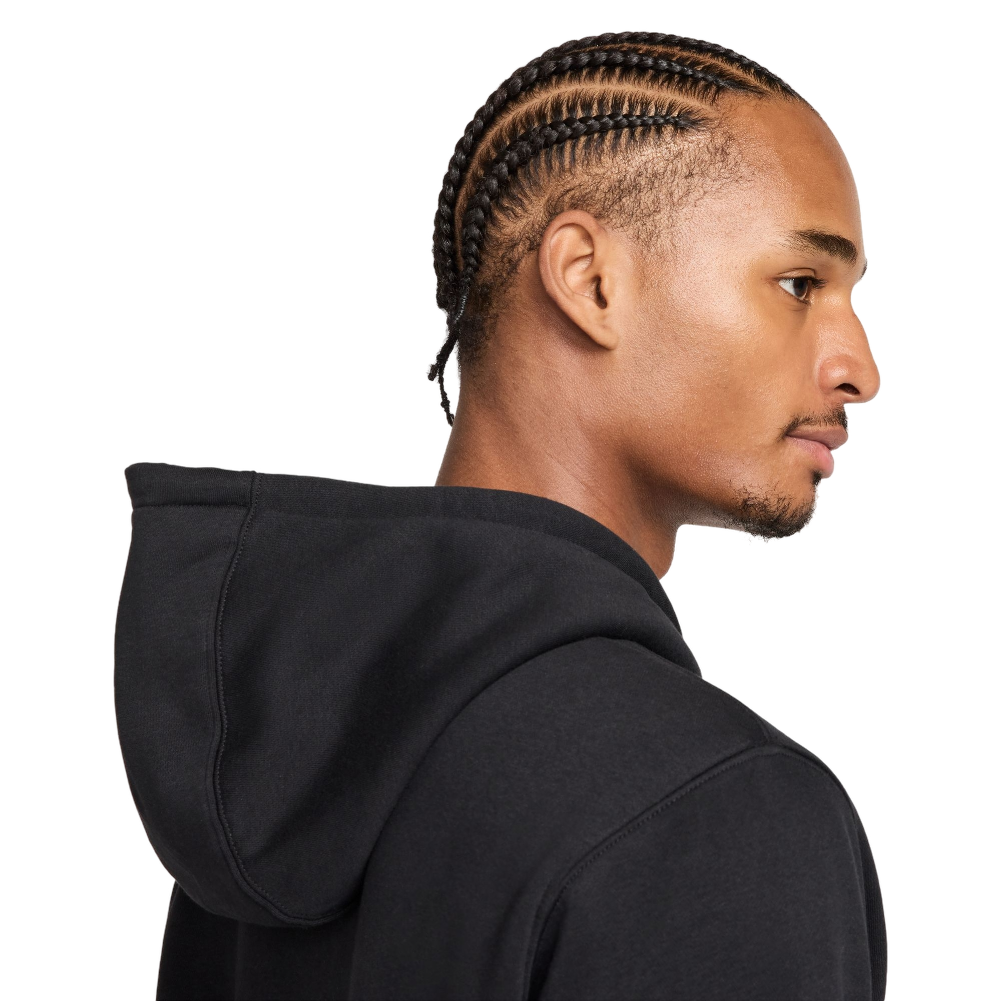 Nike Men's Club Fleece Jacket - BLACK Thumbnail View 4