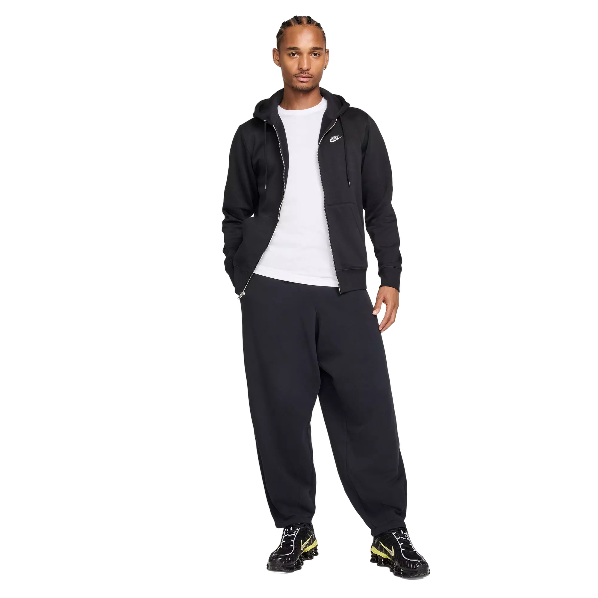 Nike Men's Club Fleece Jacket - BLACK