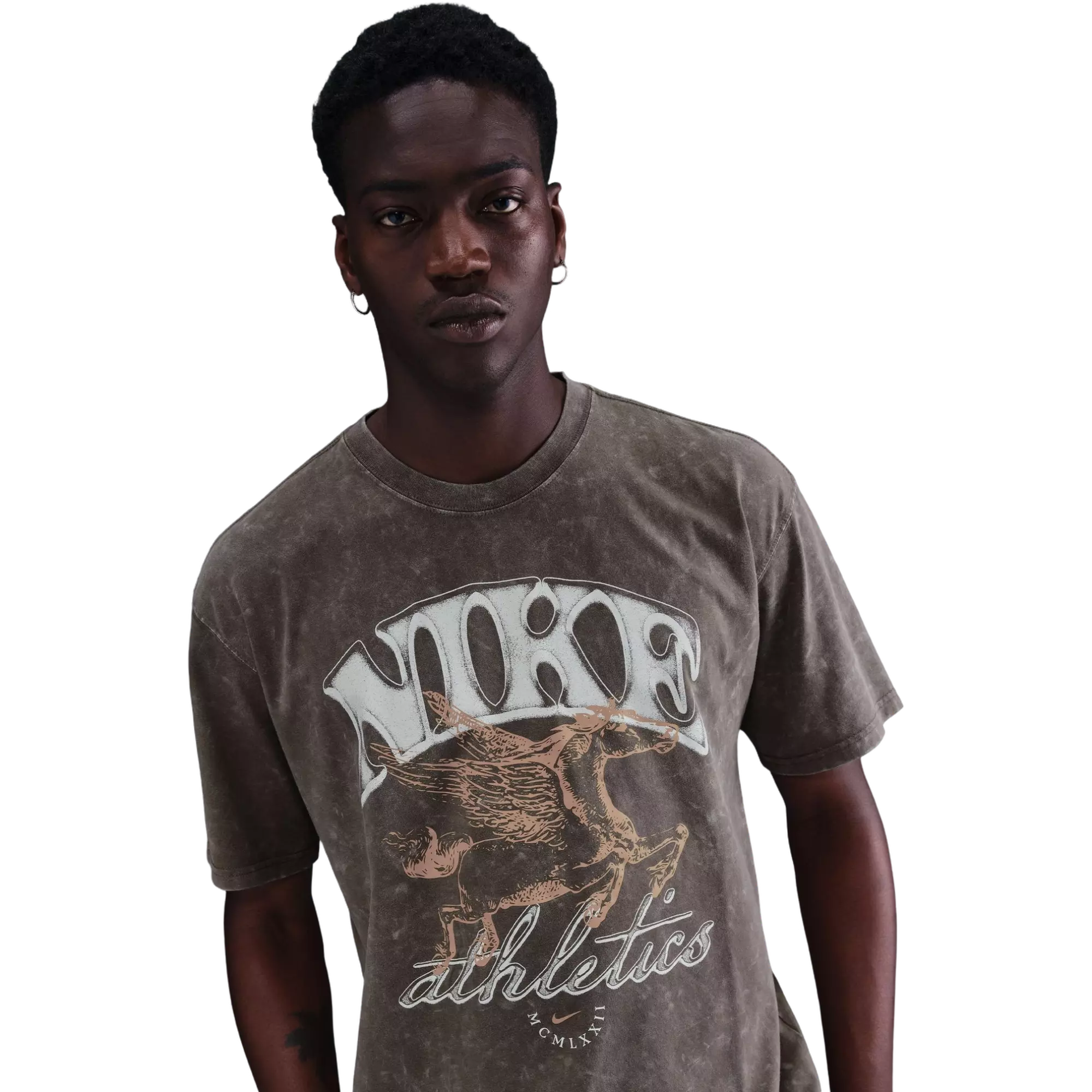 Nike Men's Sportswear Max90 Tee-Brown - BROWN