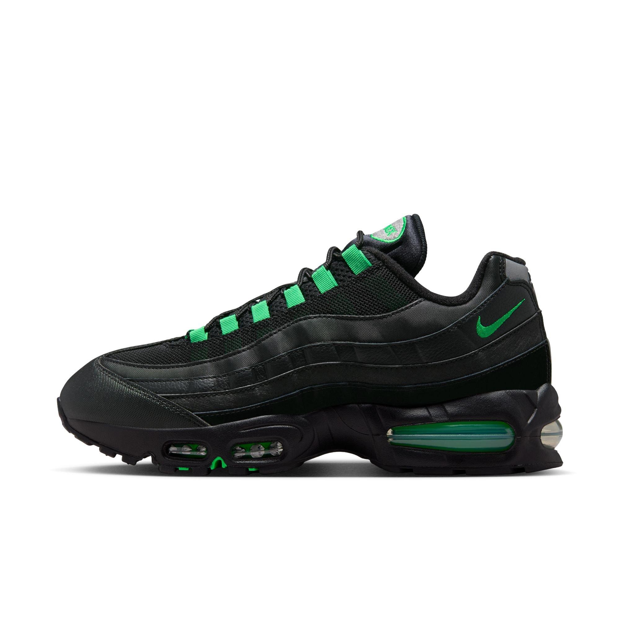 Nike Air Max 95 Big Bubble "Black/Green Shock/Pearl Grey" Men's Shoe - BLACK/GREEN Thumbnail View 3