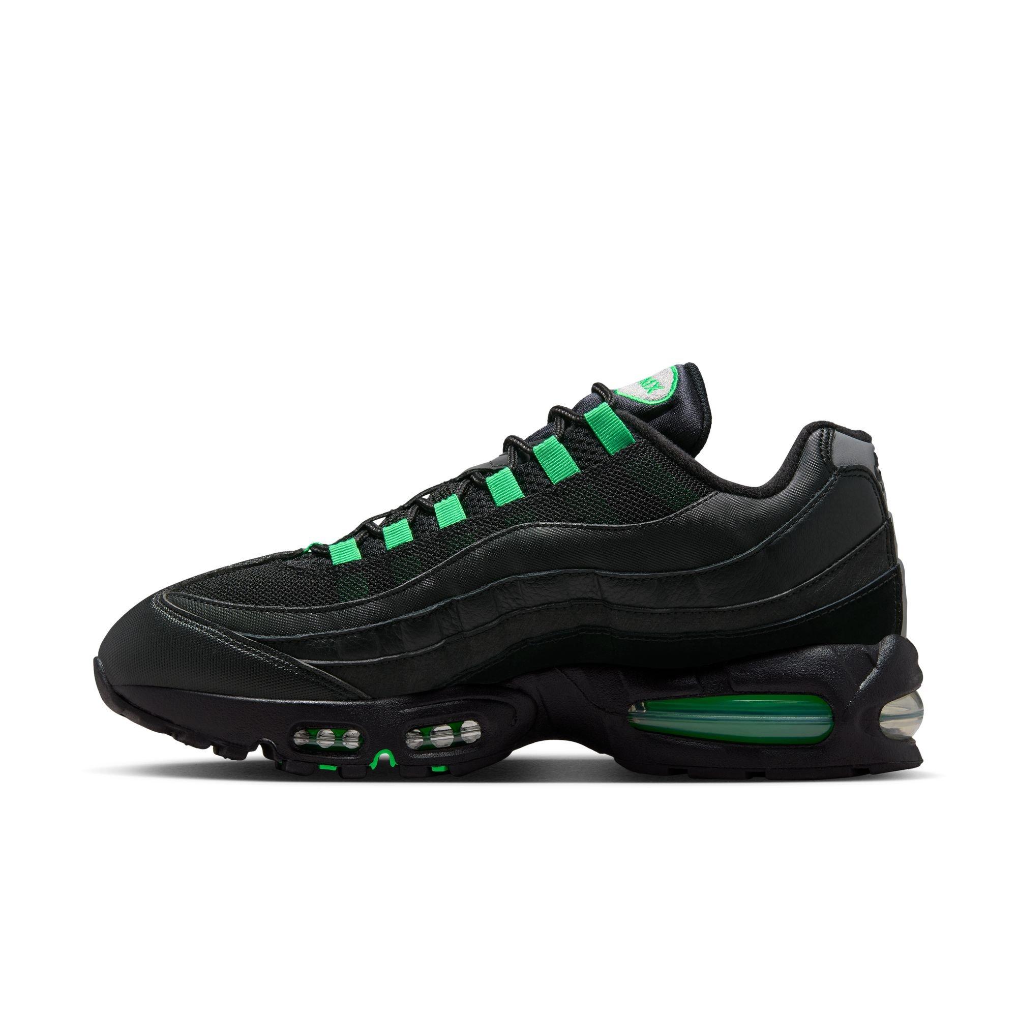 Nike Air Max 95 Big Bubble "Black/Green Shock/Pearl Grey" Men's Shoe - BLACK/GREEN Thumbnail View 4