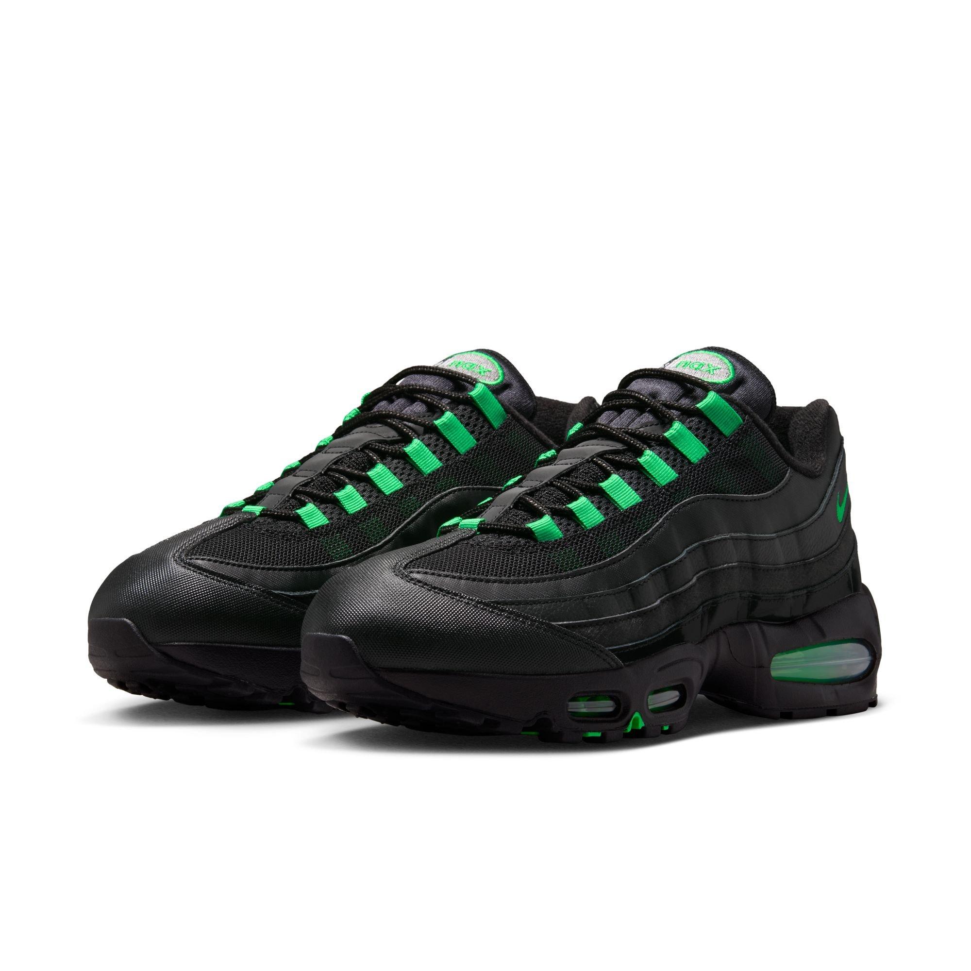 Nike Air Max 95 Big Bubble "Black/Green Shock/Pearl Grey" Men's Shoe - BLACK/GREEN Thumbnail View 5