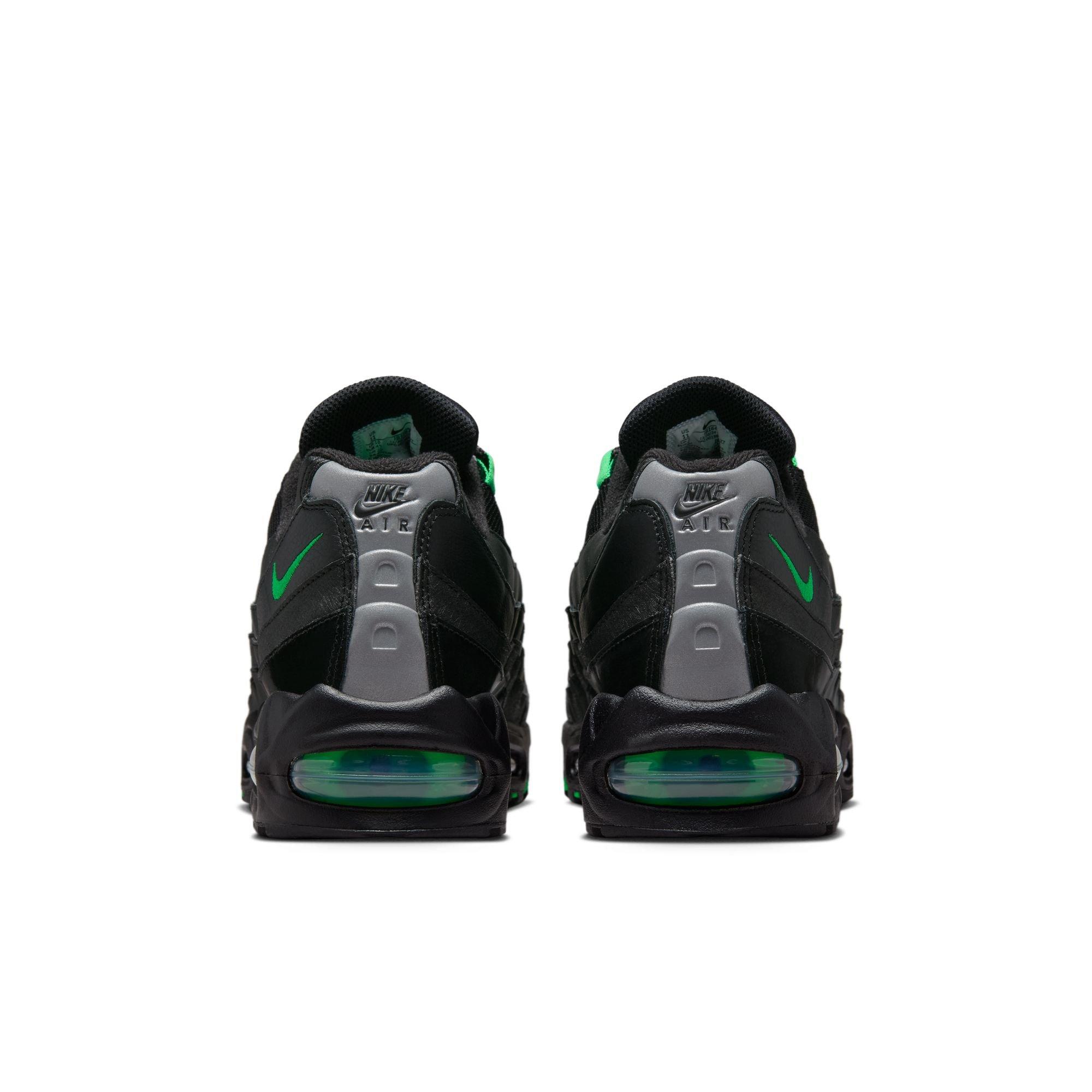 Nike Air Max 95 Big Bubble "Black/Green Shock/Pearl Grey" Men's Shoe - BLACK/GREEN Thumbnail View 7