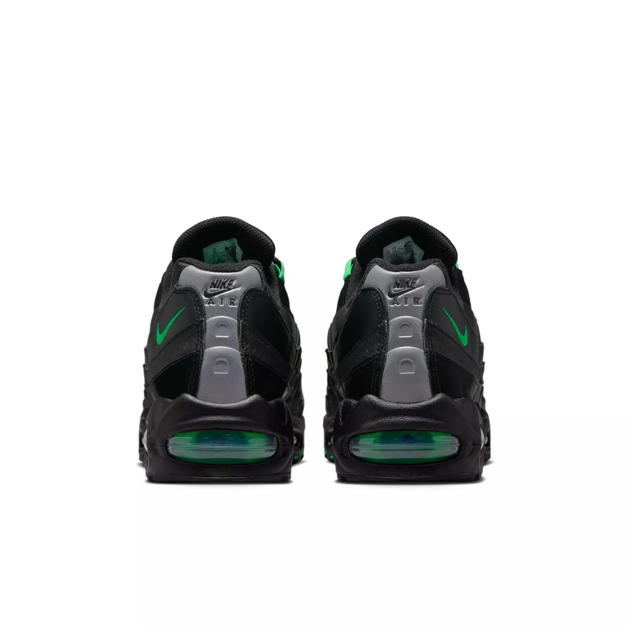 Nike Air Max 95 Big Bubble "Black/Green Shock/Pearl Grey" Men's Shoe - BLACK/GREEN