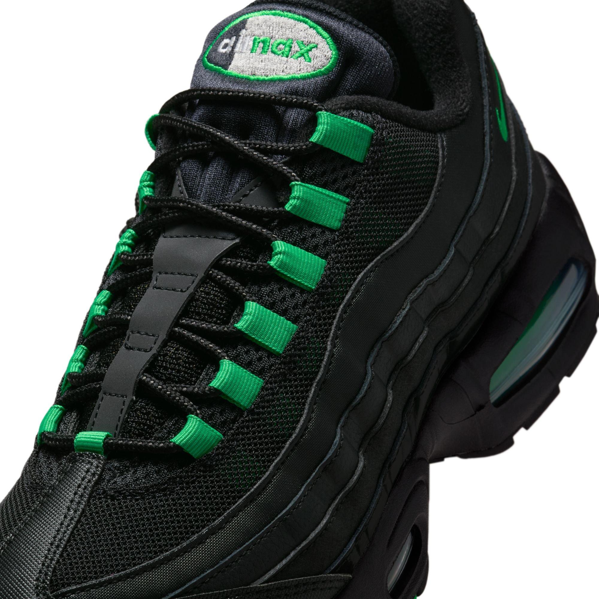 Nike Air Max 95 Big Bubble "Black/Green Shock/Pearl Grey" Men's Shoe - BLACK/GREEN Thumbnail View 9