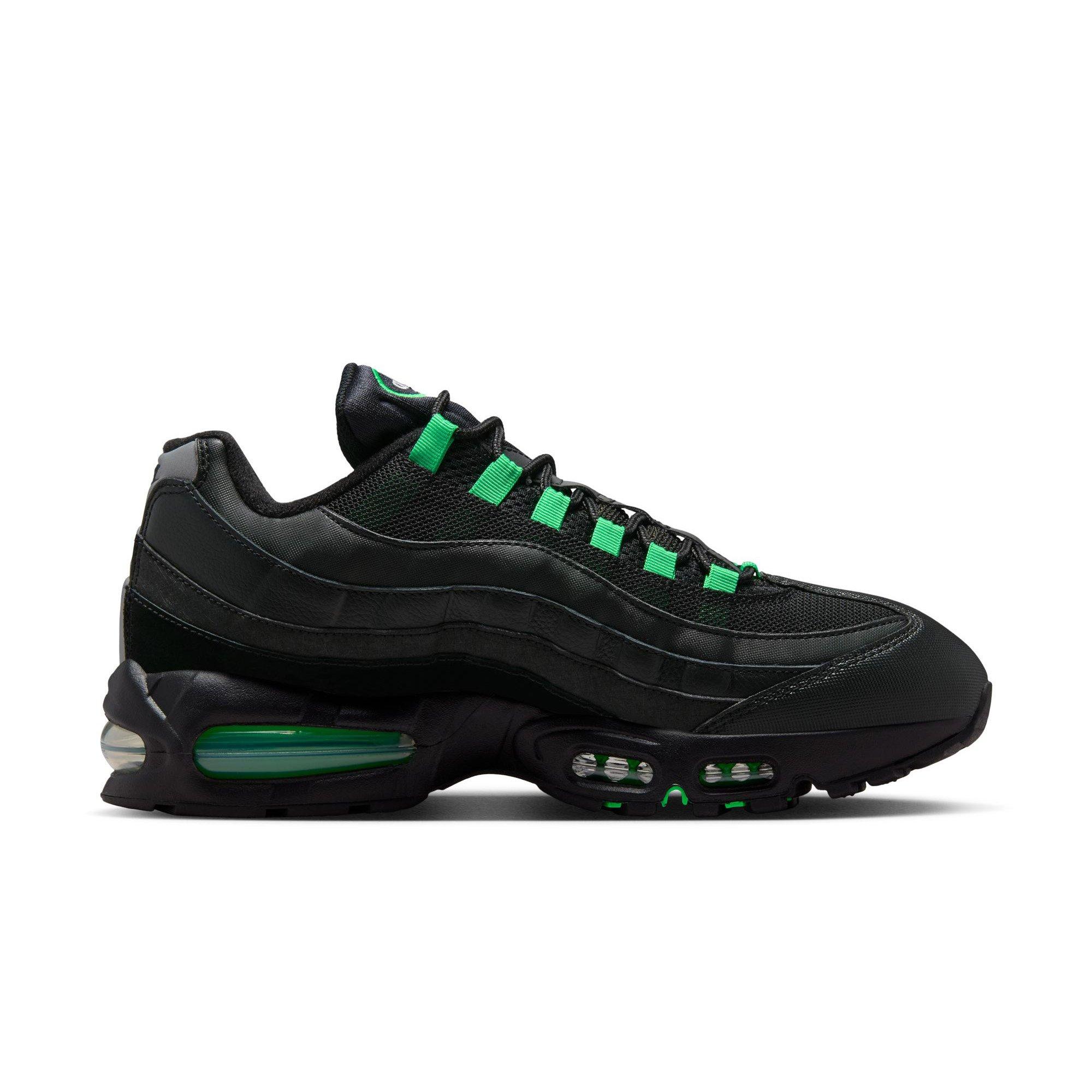 Nike Air Max 95 Big Bubble "Black/Green Shock/Pearl Grey" Men's Shoe - BLACK/GREEN Thumbnail View 2