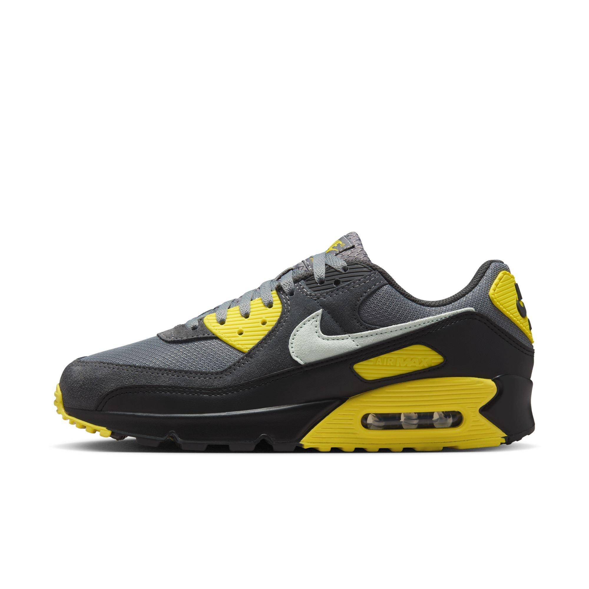Nike Air Max 90 "Smoke Grey/Light Silver/Lightening" Men's Shoe - GREY/YELLOW Thumbnail View 3