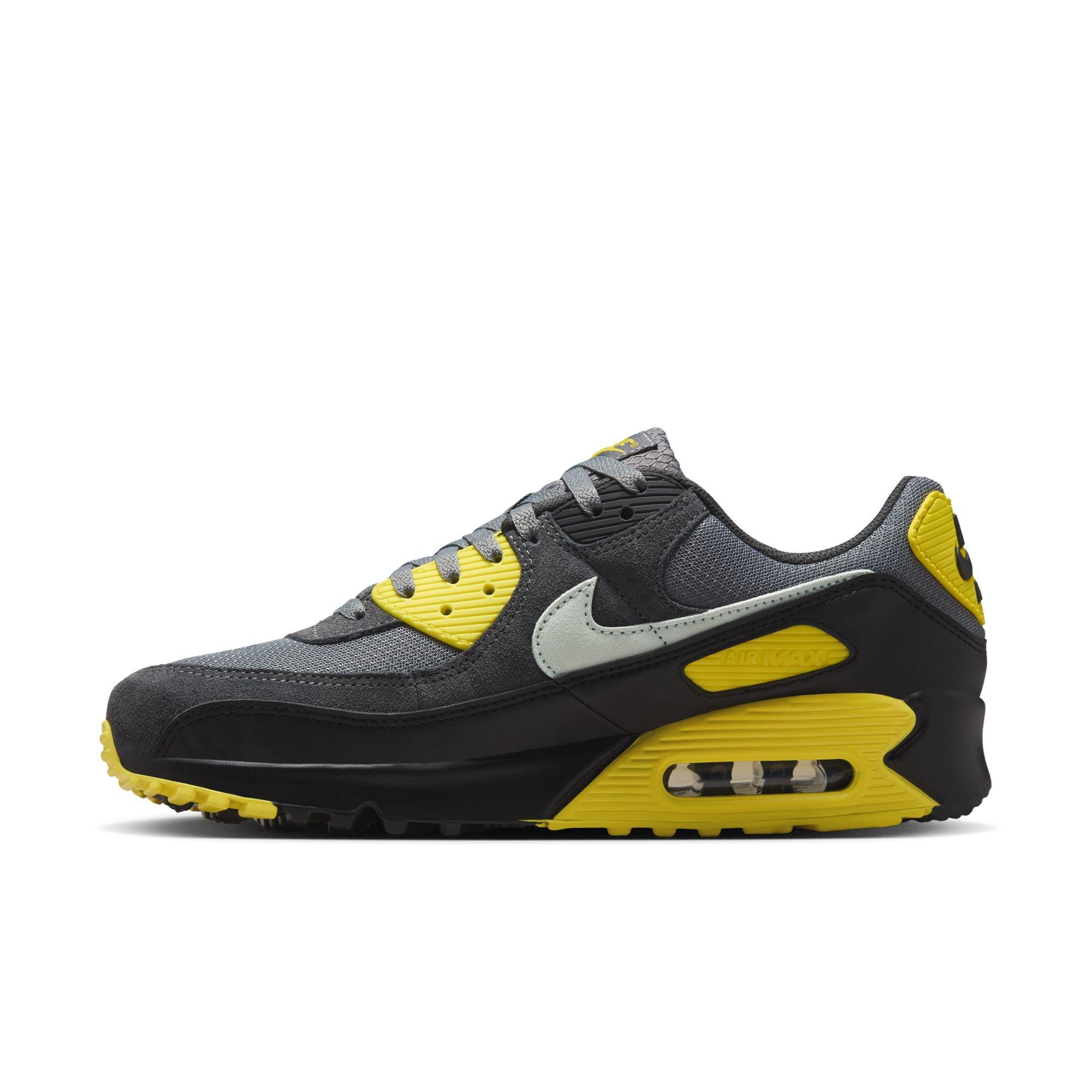 Nike Air Max 90 "Smoke Grey/Light Silver/Lightening" Men's Shoe - GREY/YELLOW Thumbnail View 4