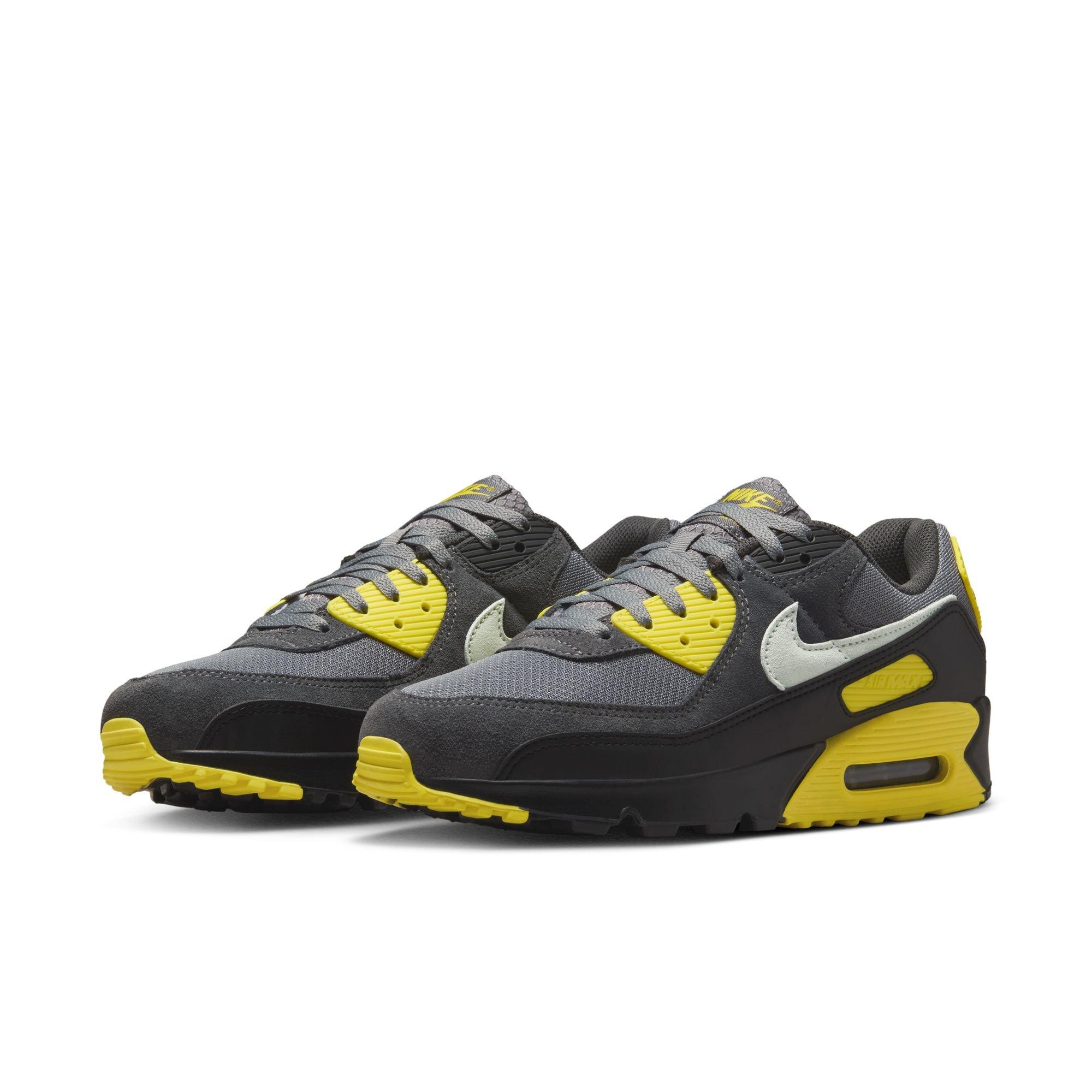 Nike Air Max 90 "Smoke Grey/Light Silver/Lightening" Men's Shoe - GREY/YELLOW Thumbnail View 5