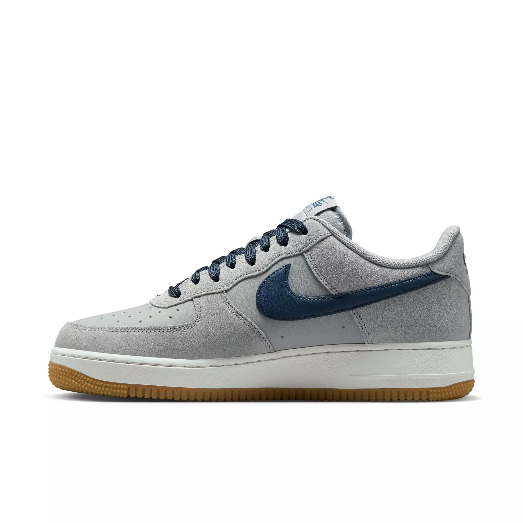 Nike Air Force 1 '07 LV8 "Lt Smoke Grey/Armory Navy" Men's Shoe - GREY/NAVY