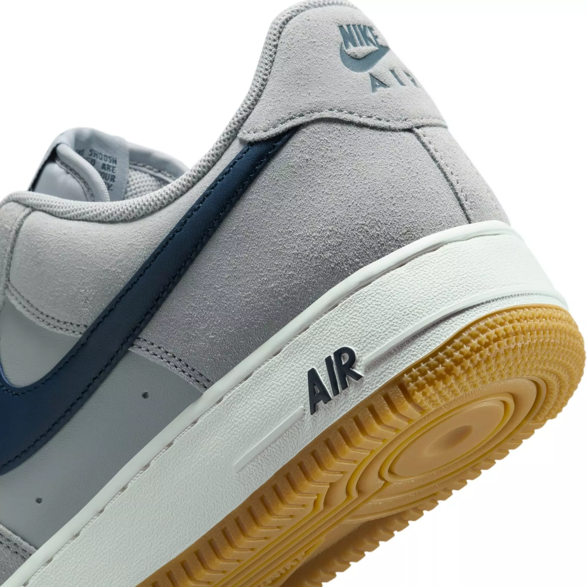 Nike Air Force 1 '07 LV8 "Lt Smoke Grey/Armory Navy" Men's Shoe - GREY/NAVY