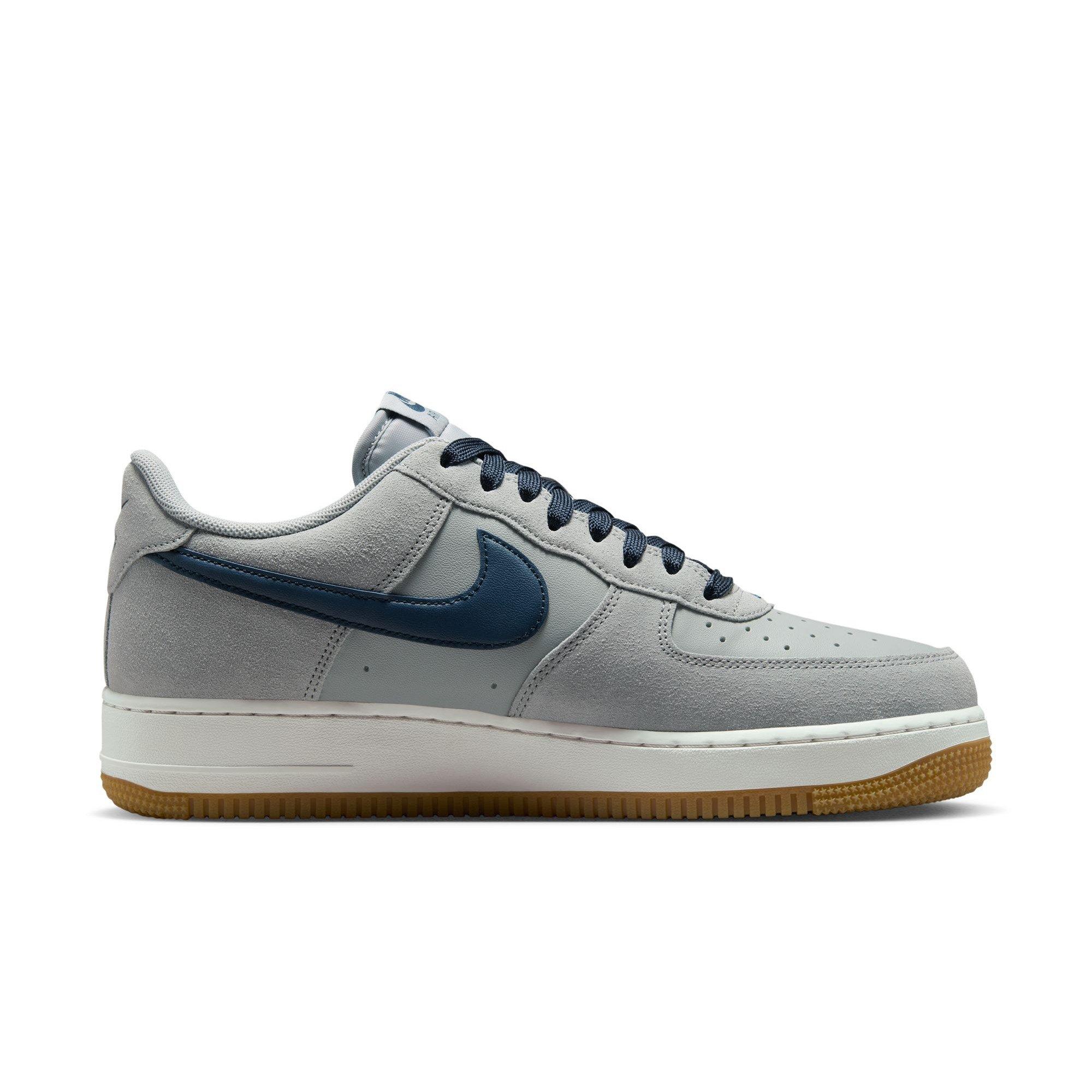 Nike Air Force 1 '07 LV8 "Lt Smoke Grey/Armory Navy" Men's Shoe - GREY/NAVY Thumbnail View 2