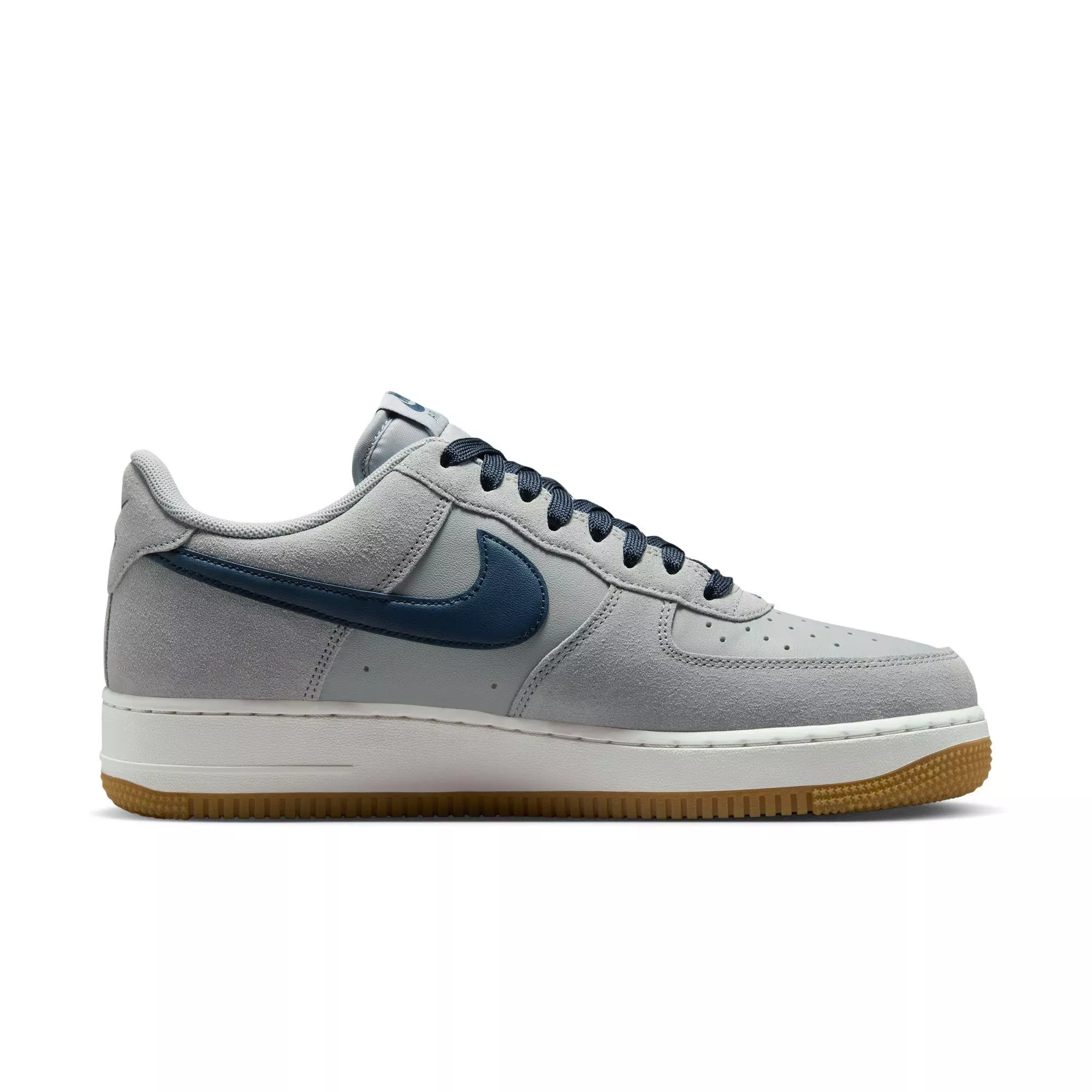 Nike Air Force 1 '07 LV8 "Lt Smoke Grey/Armory Navy" Men's Shoe - GREY/NAVY