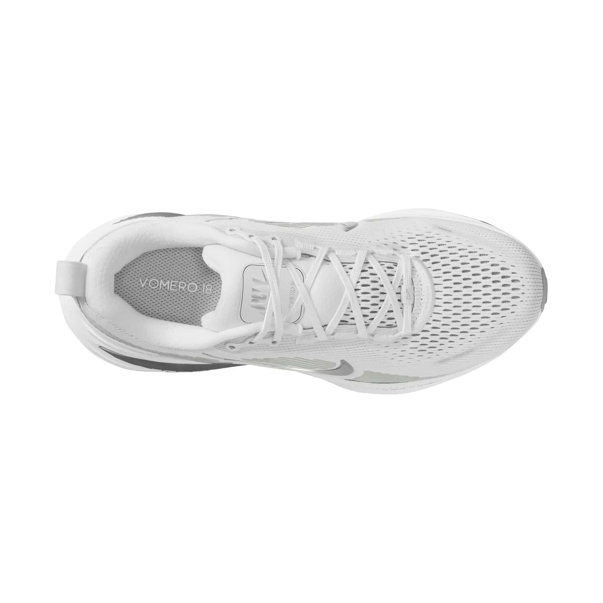 Nike Vomero 18 "White/Metallic Silver/Photon Dust" Women's Shoe - WHITE/SILVER