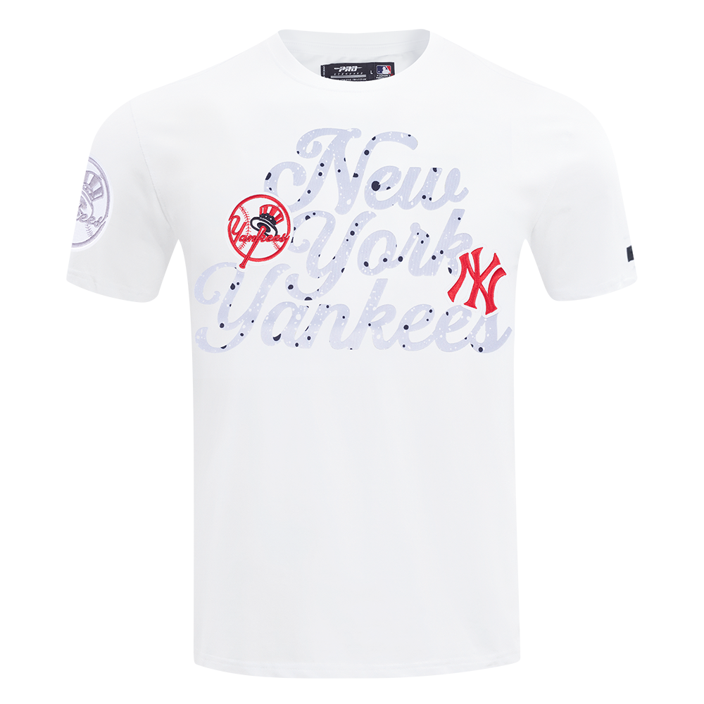 Pro Standard New York Yankees White Cement Short Sleeve Tee-White - WHITE Thumbnail View 1