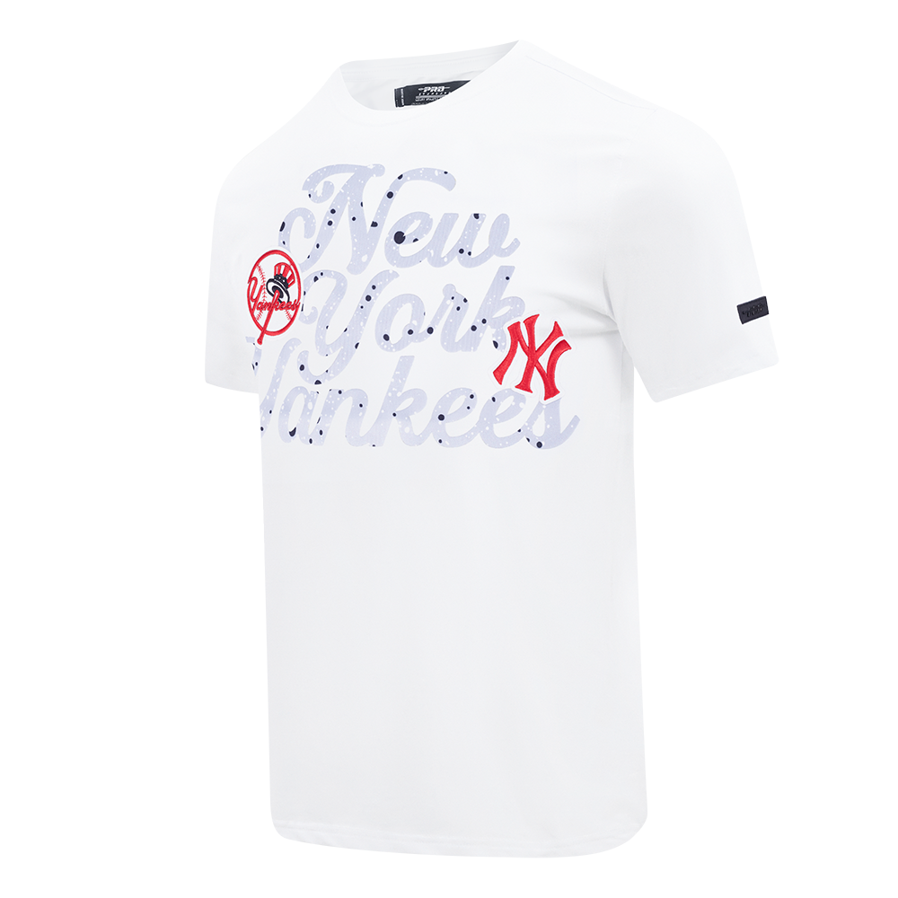 Pro Standard New York Yankees White Cement Short Sleeve Tee-White - WHITE Thumbnail View 3