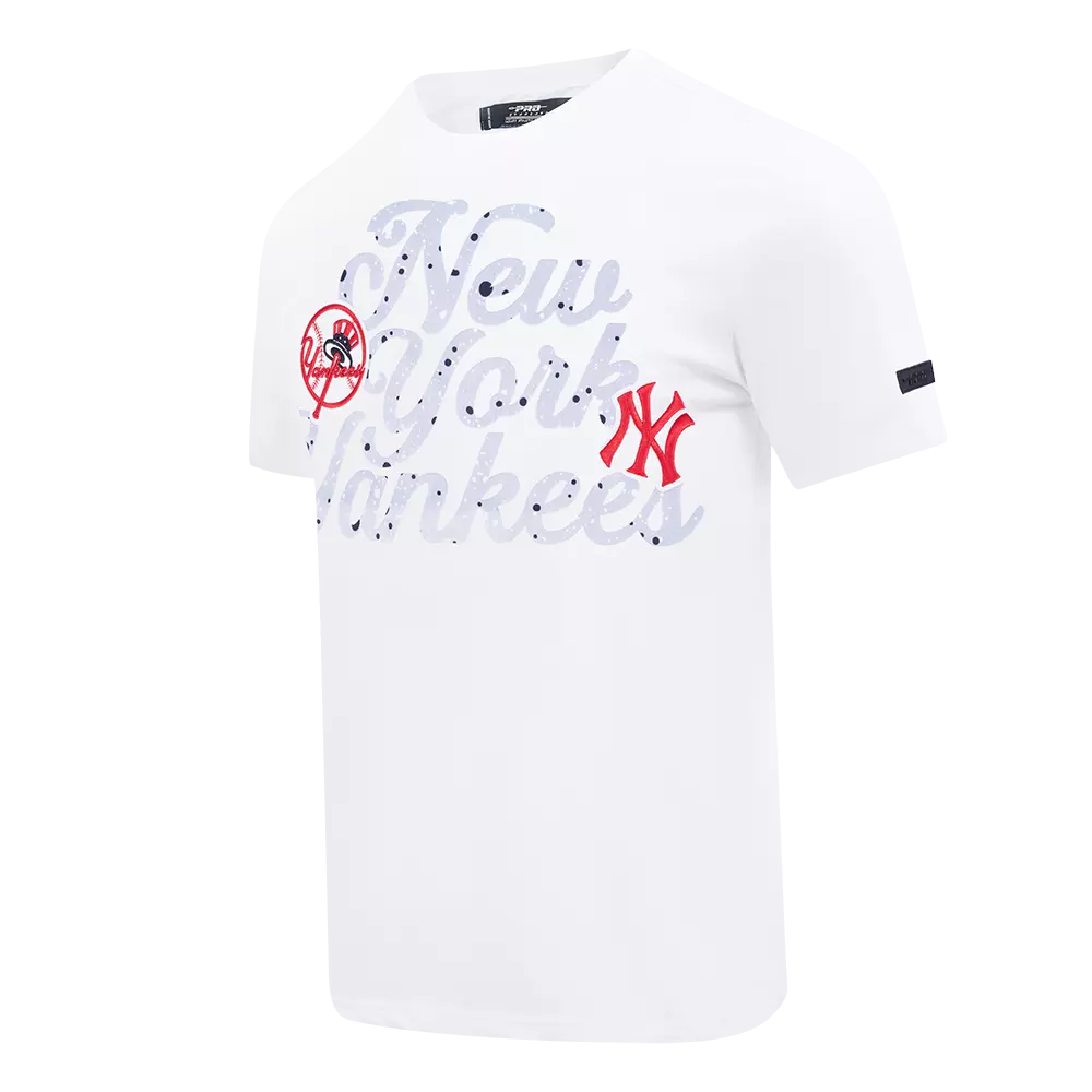 Pro Standard New York Yankees White Cement Short Sleeve Tee-White - WHITE