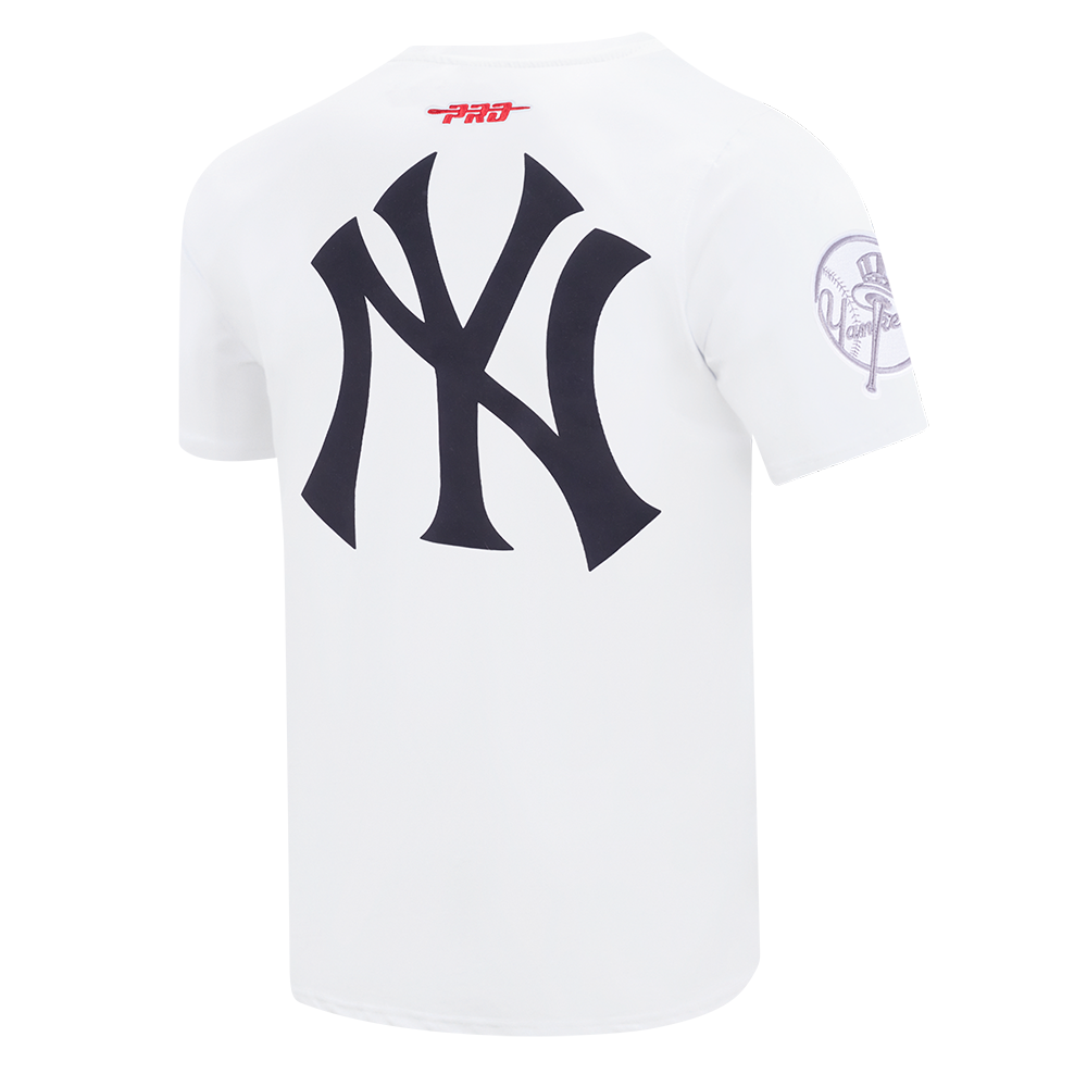 Pro Standard New York Yankees White Cement Short Sleeve Tee-White - WHITE Thumbnail View 4
