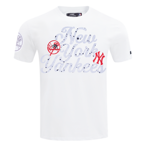 Pro Standard New York Yankees White Cement Short Sleeve Tee-White