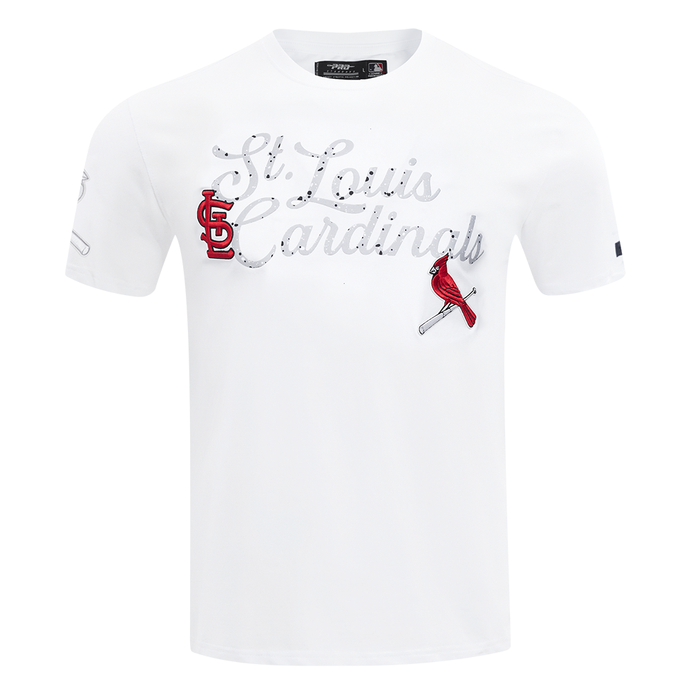Pro Standard St. Louis Cardinals White Cement Short Sleeve Tee-White - WHITE Thumbnail View 1