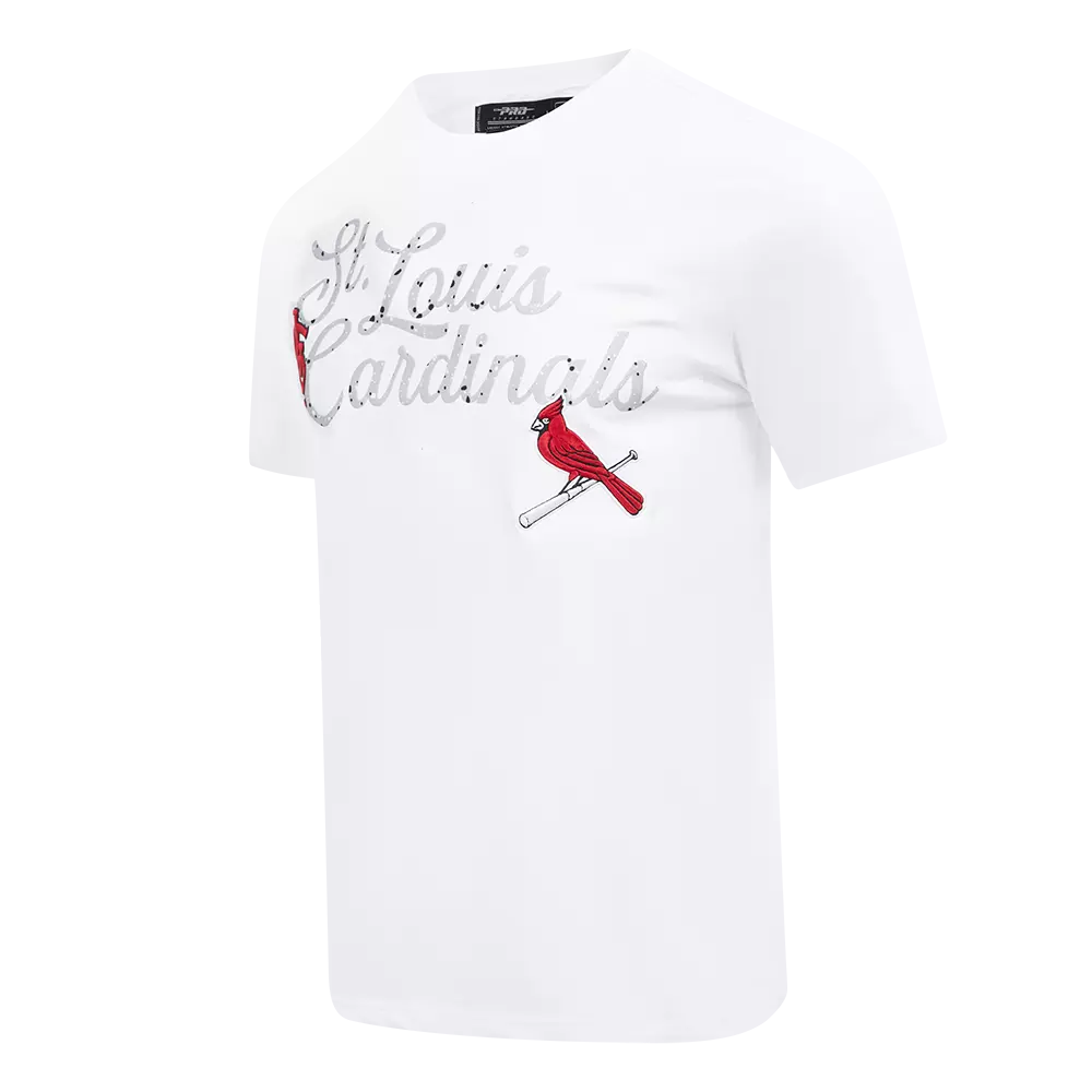 Pro Standard St. Louis Cardinals White Cement Short Sleeve Tee-White - WHITE