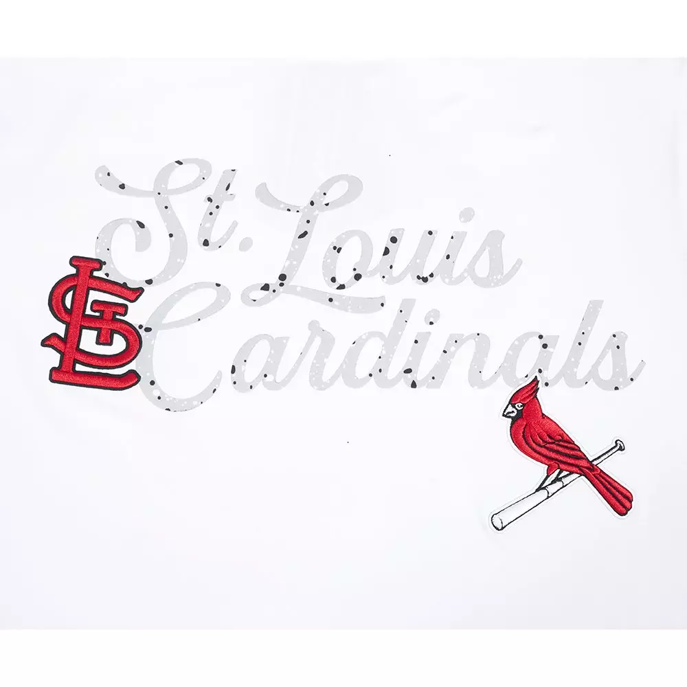 Pro Standard St. Louis Cardinals White Cement Short Sleeve Tee-White - WHITE