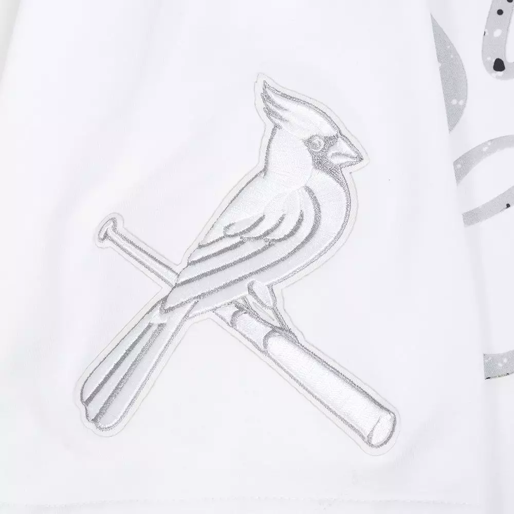 Pro Standard St. Louis Cardinals White Cement Short Sleeve Tee-White - WHITE