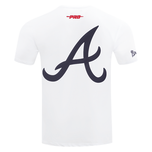 Pro Standard Atlanta Braves White Cement Short Sleeve Tee-White
