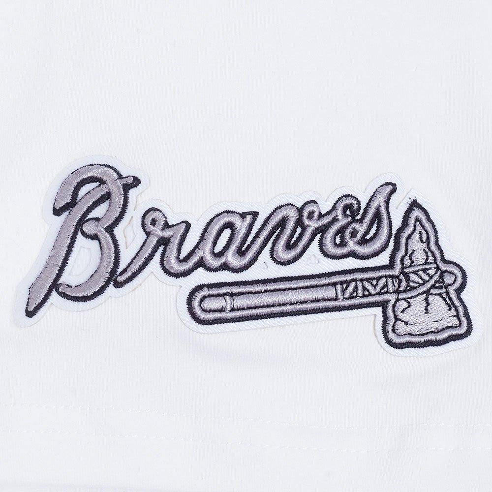 Pro Standard Atlanta Braves White Cement Short Sleeve Tee-White - WHITE Thumbnail View 5