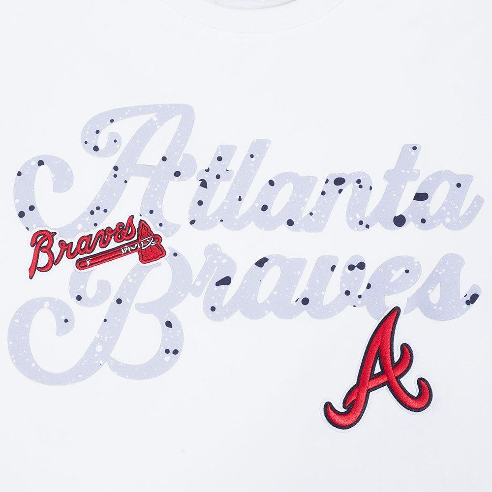 Pro Standard Atlanta Braves White Cement Short Sleeve Tee-White - WHITE Thumbnail View 6