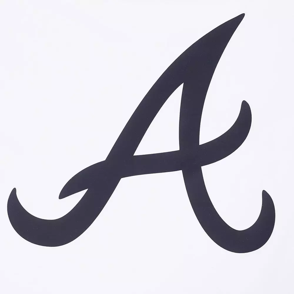 Pro Standard Atlanta Braves White Cement Short Sleeve Tee-White - WHITE