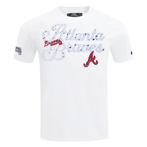 Pro Standard Atlanta Braves White Cement Short Sleeve Tee-White
