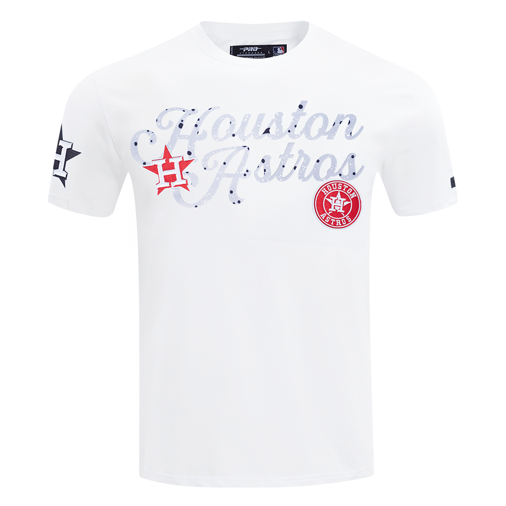 Pro Standard Houston Astros White Cement Short Sleeve Tee-White - WHITE Thumbnail View 1