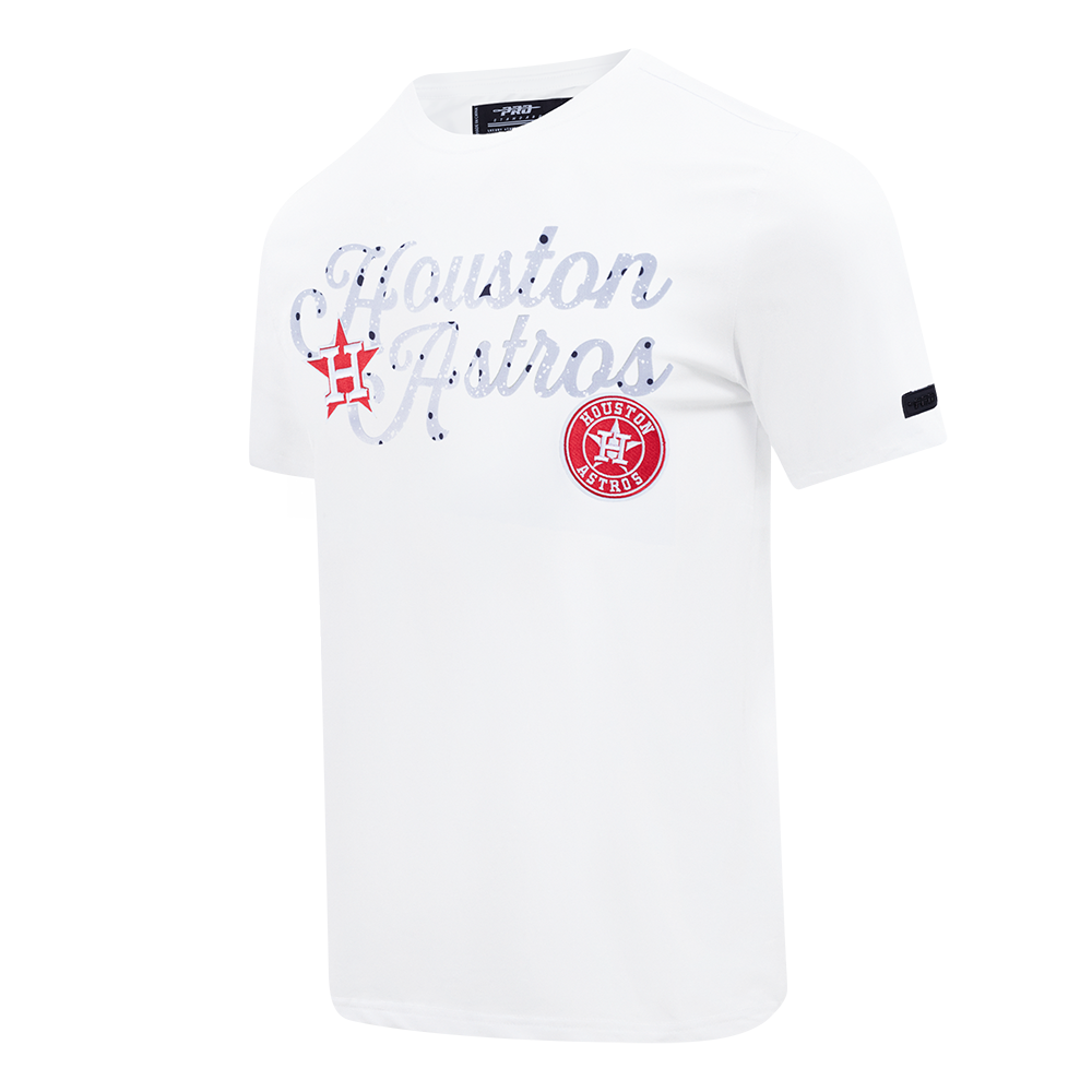 Pro Standard Houston Astros White Cement Short Sleeve Tee-White - WHITE Thumbnail View 3