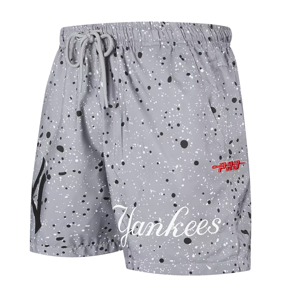 Pro Standard New York Yankees White Cement Shorts-Grey - GREY