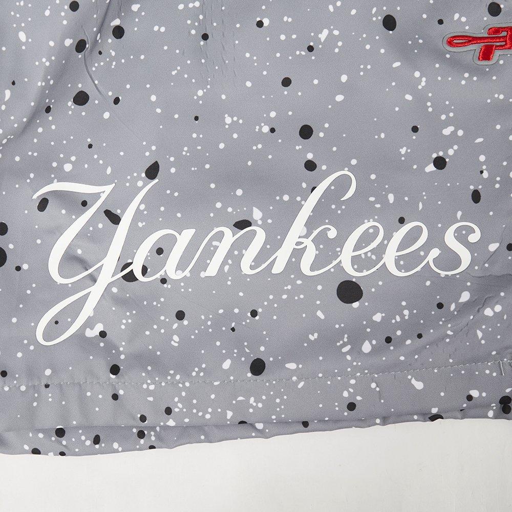 Pro Standard New York Yankees White Cement Shorts-Grey - GREY Thumbnail View 6