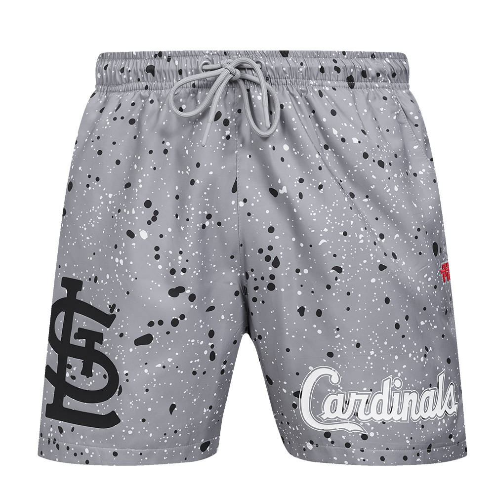 Pro Standard St. Louis Cardinals White Cement Shorts-Grey - GREY Thumbnail View 1