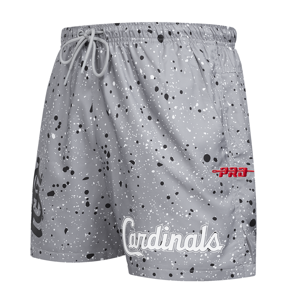 Pro Standard St. Louis Cardinals White Cement Shorts-Grey - GREY Thumbnail View 3
