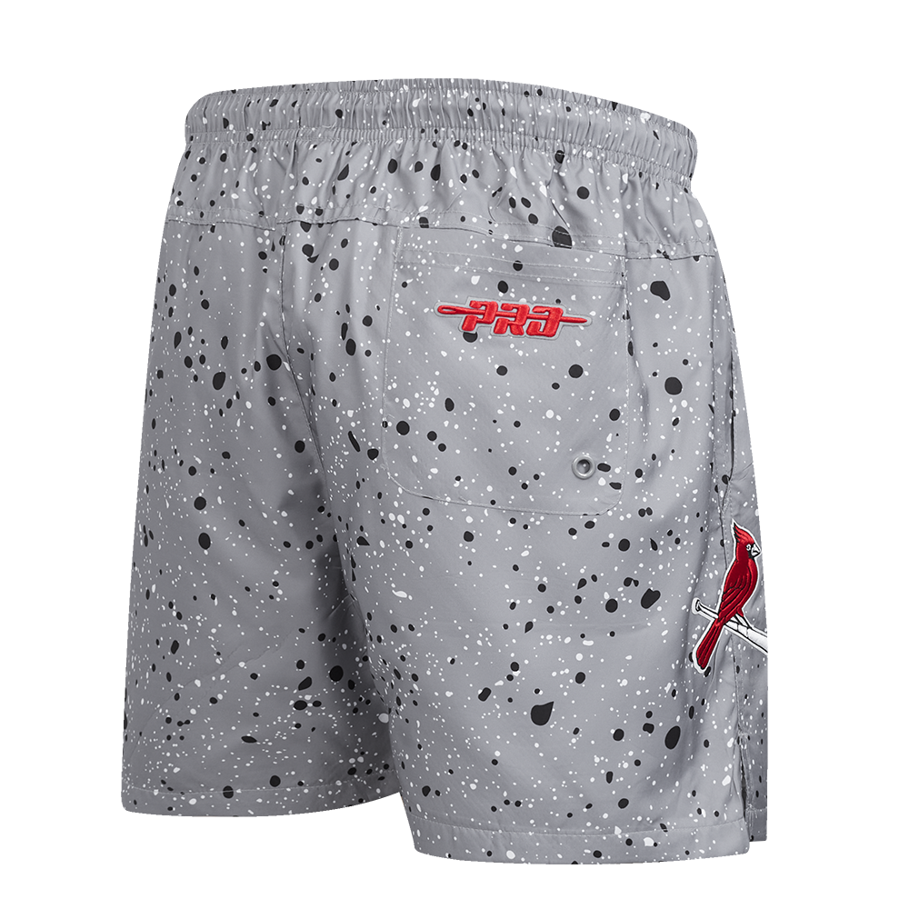 Pro Standard St. Louis Cardinals White Cement Shorts-Grey - GREY Thumbnail View 4
