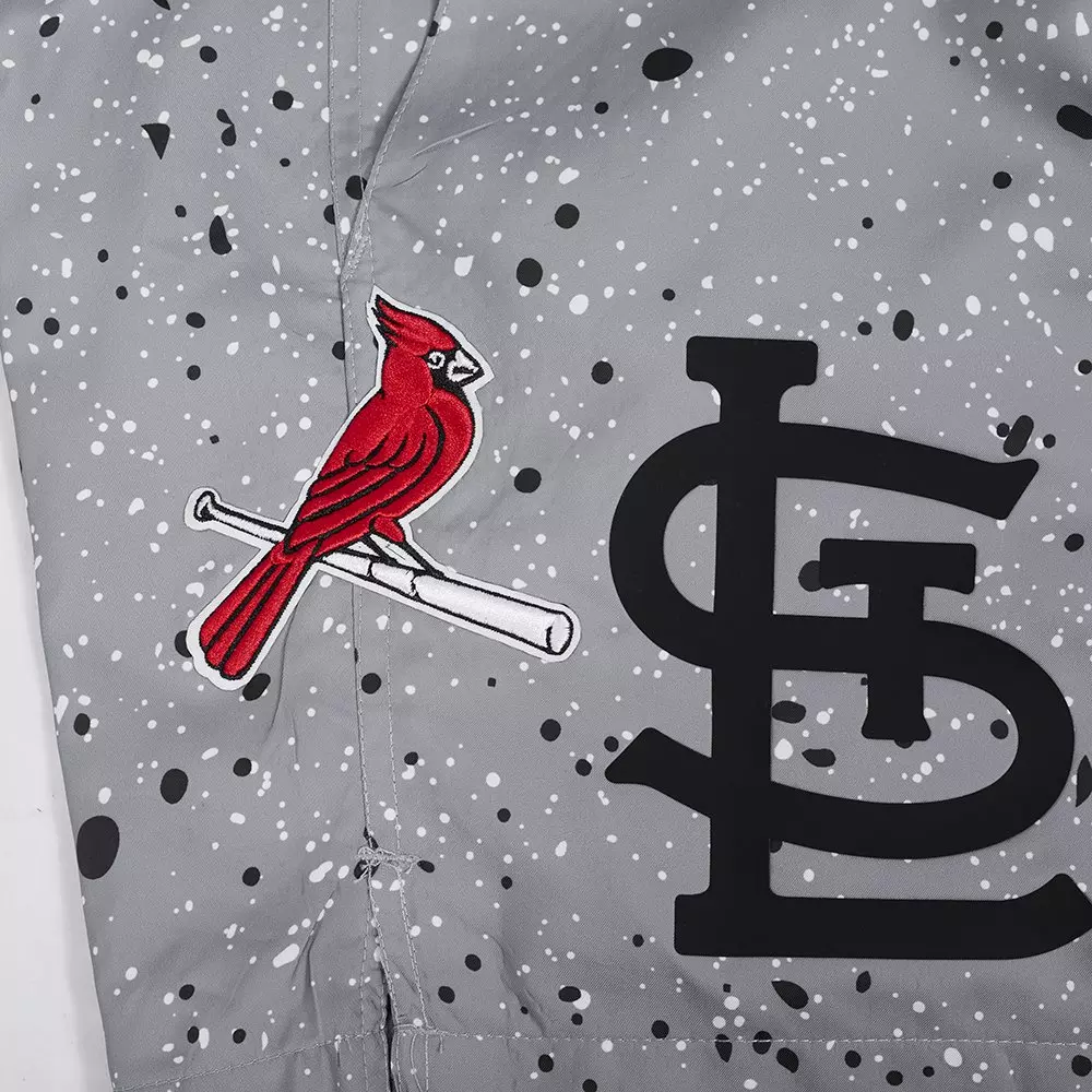 Pro Standard St. Louis Cardinals White Cement Shorts-Grey - GREY