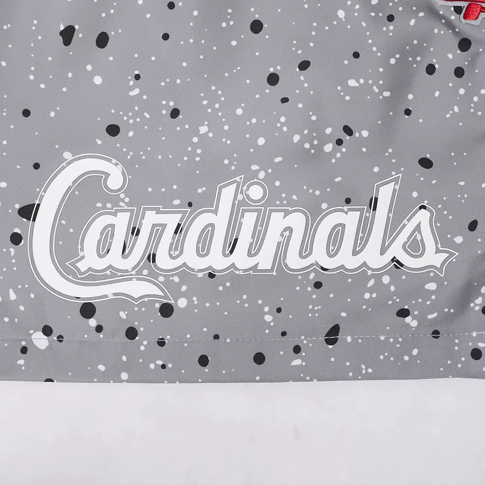 Pro Standard St. Louis Cardinals White Cement Shorts-Grey - GREY