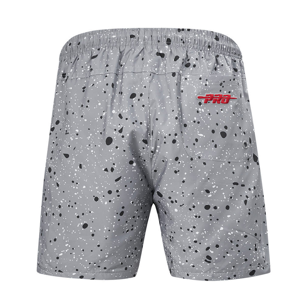 Pro Standard Atlanta Braves White Cement Shorts-Grey - GREY Thumbnail View 2