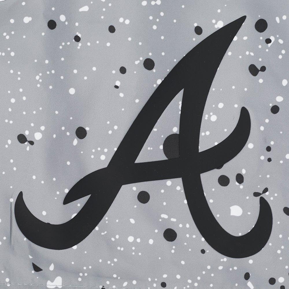 Pro Standard Atlanta Braves White Cement Shorts-Grey - GREY Thumbnail View 5