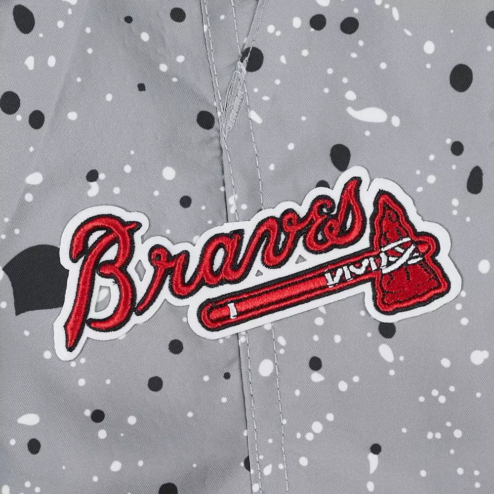 Pro Standard Atlanta Braves White Cement Shorts-Grey - GREY