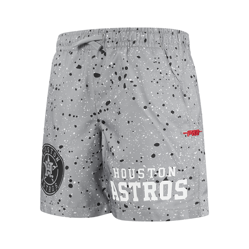 Pro Standard Houston Astros White Cement Shorts - Grey - GREY Thumbnail View 3