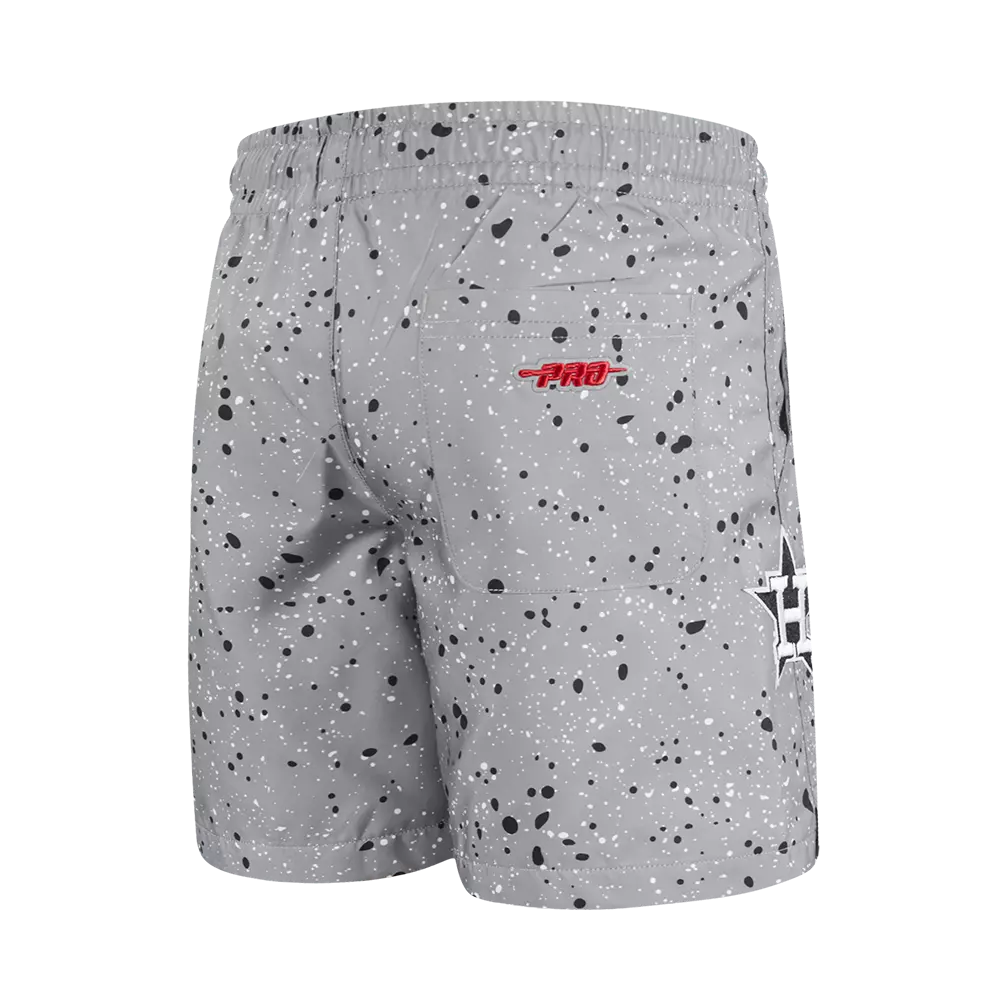 Pro Standard Houston Astros White Cement Shorts - Grey - GREY