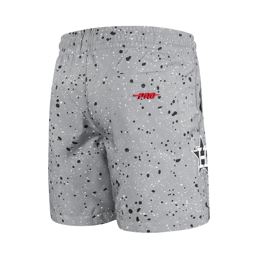 Pro Standard Houston Astros White Cement Shorts-Grey - GREY Thumbnail View 4
