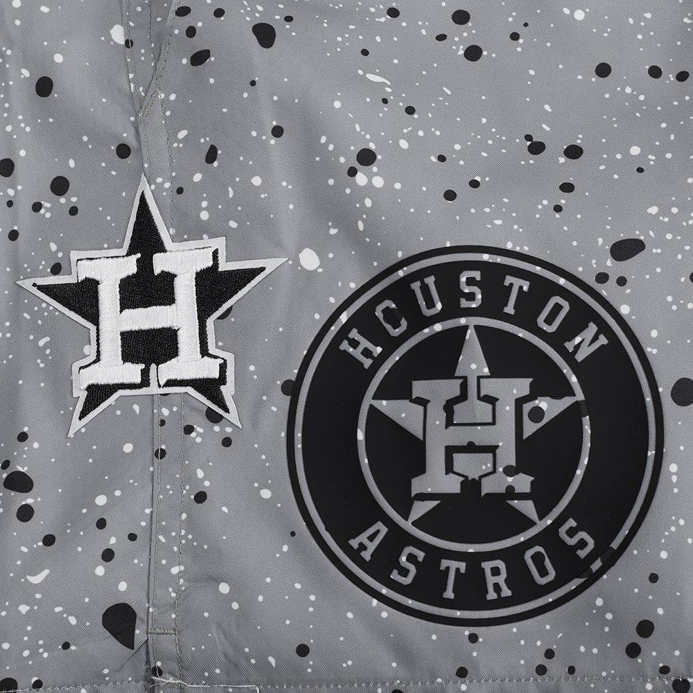 Pro Standard Houston Astros White Cement Shorts - Grey - GREY Thumbnail View 6